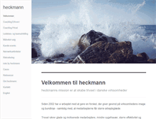 Tablet Screenshot of heckmann.dk